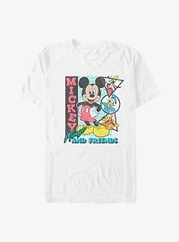 Disney Mickey Mouse & Friends Retro Shapes Big Tall T-Shirt