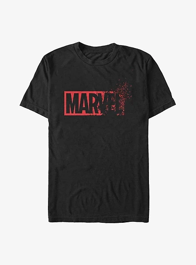 Marvel Logo Disappearing To Dust Big & Tall T-Shirt