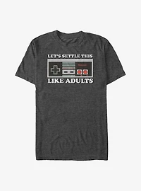 Nintendo Let's Settle This Like Adults Big & Tall T-Shirt