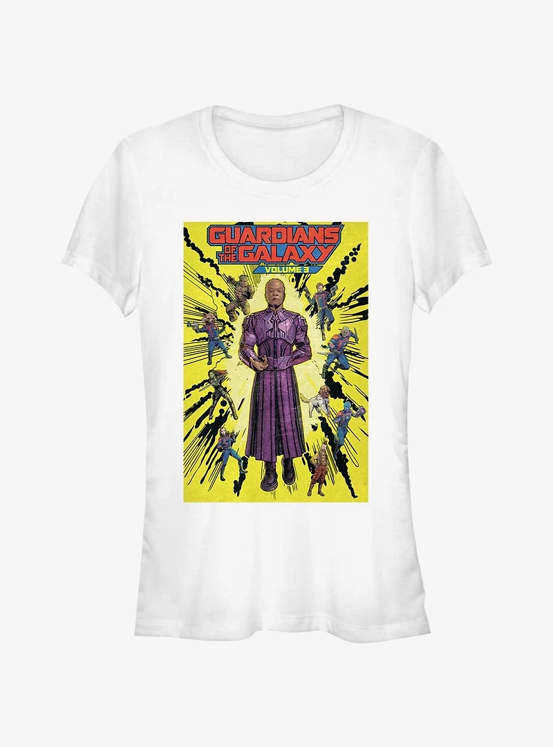 Marvel Guardians of the Galaxy Vol. 3 High Evolutionary Hero Groupshot Poster Girls T-Shirt