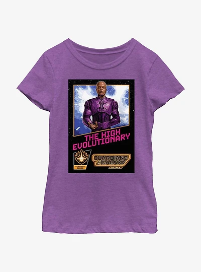 Marvel Guardians of the Galaxy Vol. 3 High Evolutionary Cosmic Poster Youth Girls T-Shirt