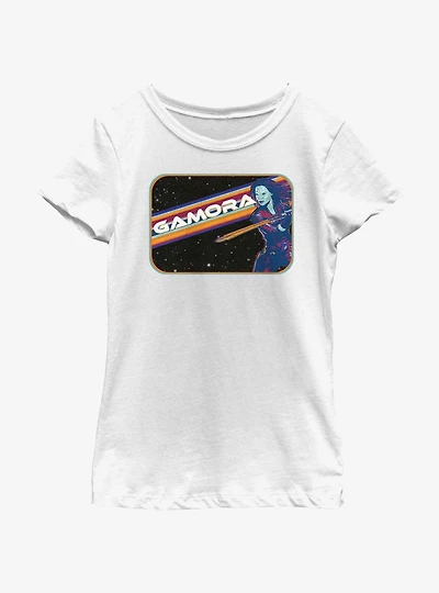 Marvel Guardians of the Galaxy Vol. 3 Gamora Space Badge Youth Girls T-Shirt