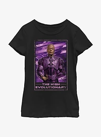 Marvel Guardians of the Galaxy Vol. 3 High Evolutionary Poster Youth Girls T-Shirt