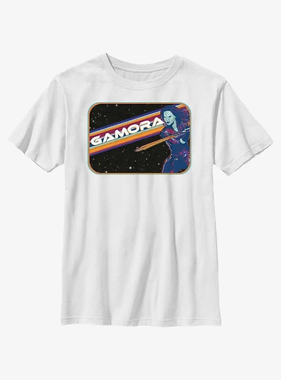 Marvel Guardians of the Galaxy Vol. 3 Gamora Space Badge Youth T-Shirt