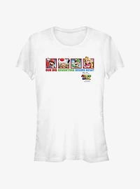 The Super Mario Bros. Movie Big Adventure Toad Luigi & Princess Peach Girls T-Shirt