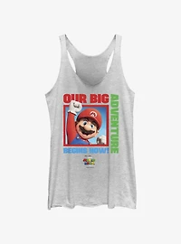 The Super Mario Bros. Movie Mario Our Big Adventure Begins Now Girls Tank