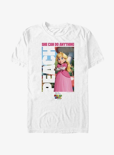 The Super Mario Bros. Movie Peach She Can Do Anything T-Shirt
