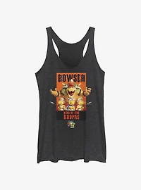 the Super Mario Bros. Movie Bowser King of Koopas Poster Womens Tank Top