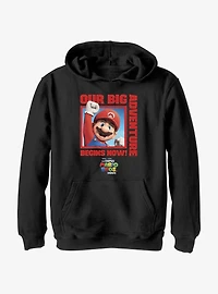 The Super Mario Bros. Movie Our Big Adventure Begins Now Youth Hoodie