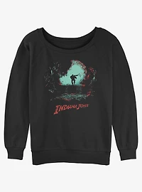 Indiana Jones Treasure Chase Girls Slouchy Sweatshirt Hot Topic Web Exclusive