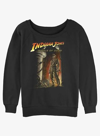Indiana Jones and the Temple of Doom Poster Womens Slouchy Sweatshirt