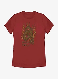 Indiana Jones Flaming Snakes Womens T-Shirt