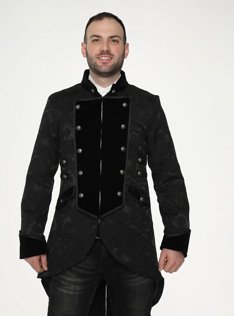 Black Pirate Mens Coat