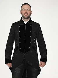 Black Pirate Mens Coat
