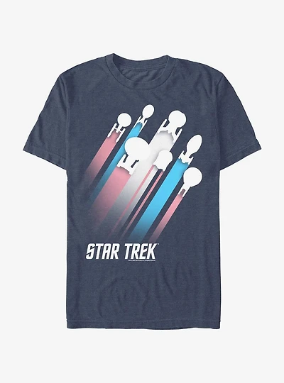 Star Trek Transgender Flag Streaks Pride T-Shirt