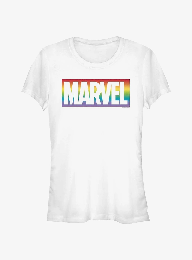 Marvel Avengers Rainbow Logo Pride T-Shirt