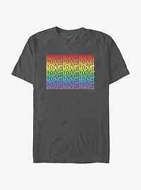 Marvel Avengers Marvel Stacked Gradient Pride T-Shirt