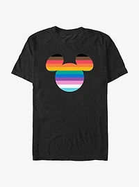 Disney Mickey Mouse Mickey Head Pride Colors T-Shirt