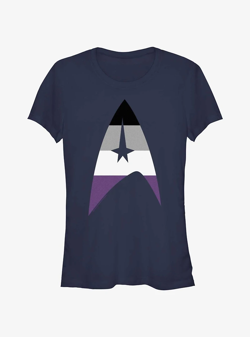 Star Trek Asexual Flag Logo Pride T-Shirt