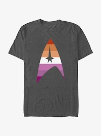Star Trek Lesbian Flag Logo Pride T-Shirt