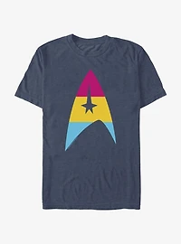 Star Trek Pansexual Flag Logo Pride T-Shirt