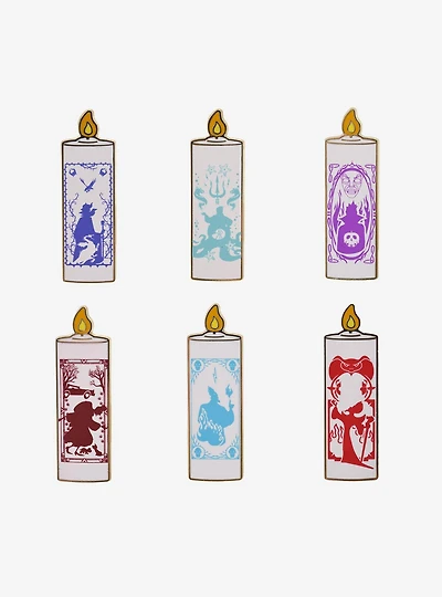 Disney Villains Silhouette Candle Blind Box Enamel Pin - BoxLunch Exclusive