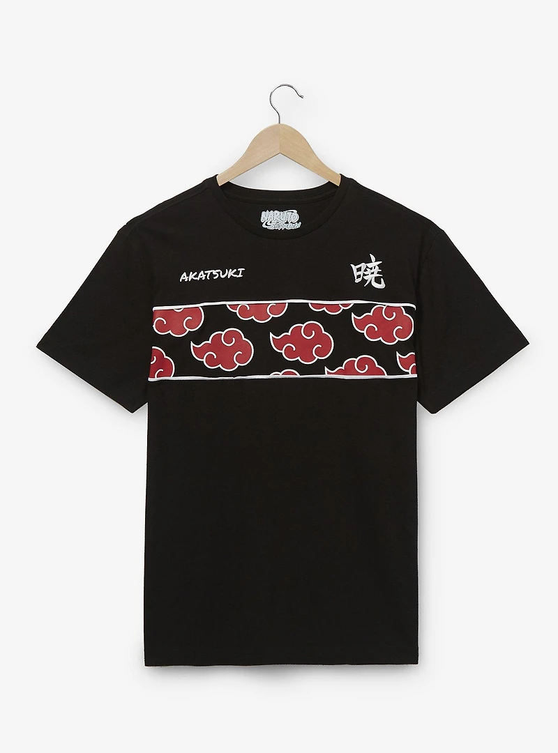 Naruto Shippuden Akatsuki Cloud Panel T-Shirt - BoxLunch Exclusive