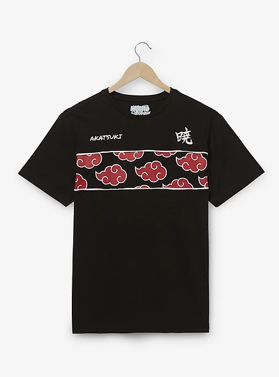 Naruto Shippuden Akatsuki Cloud Panel T-Shirt - BoxLunch Exclusive