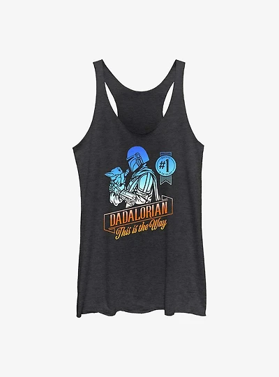 Star Wars The Mandalorian Certified Dadalorian Girls Tank