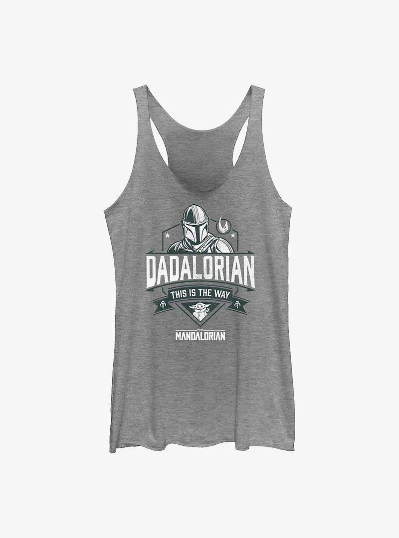 Star Wars The Mandalorian Dadalorian Way Crest Girls Tank