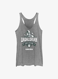 Star Wars The Mandalorian Dadalorian Way Crest Girls Tank