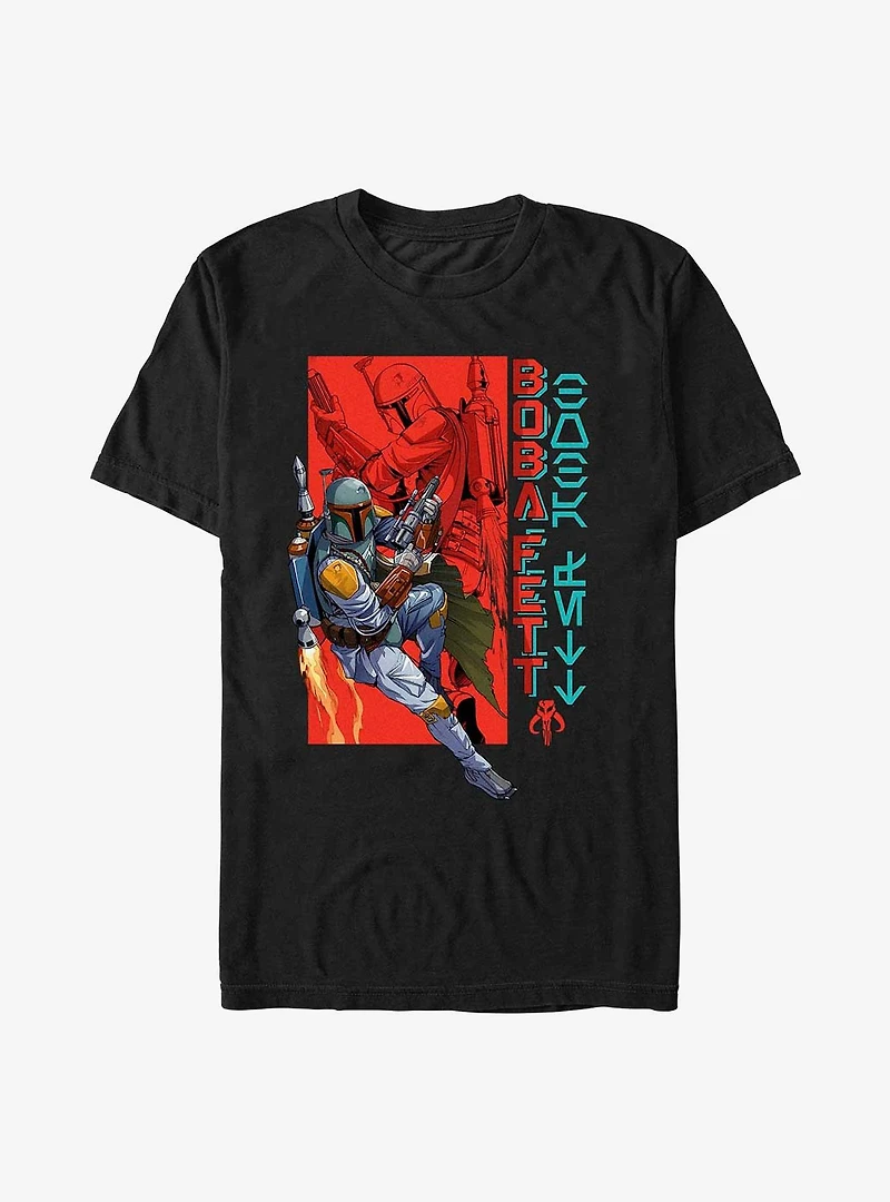 Star Wars Boba Fett Action Poster T-Shirt