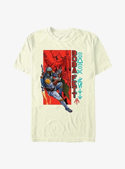 Star Wars Boba Fett Action Poster T-Shirt