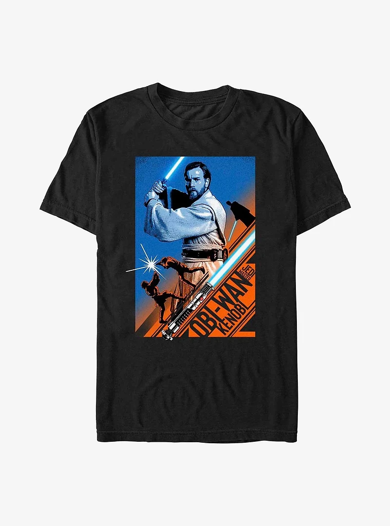 Star Wars Obi-Wan Light Saber Poster T-Shirt