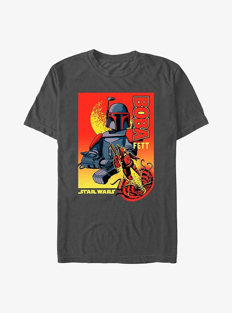 Star Wars Boba Fett Survived The Sarlacc Poster T-Shirt