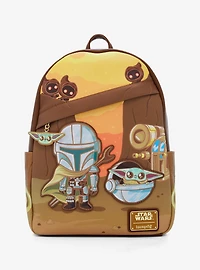 Loungefly Star Wars The Mandalorian Grogu & Mando Mini Backpack - BoxLunch Exclusive