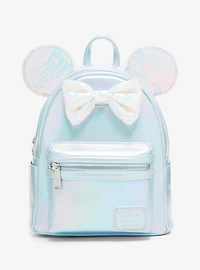Loungefly Disney Minnie Mouse Iridescent Sequin Ears Mini Backpack - BoxLunch Exclusive