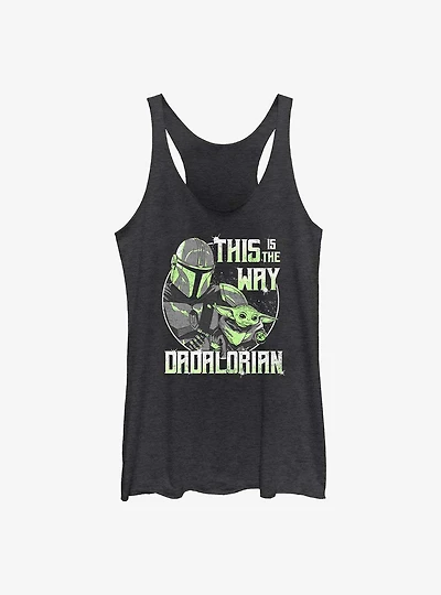 Star Wars The Mandalorian Dadalorian Way Womens Tank Top