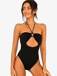 Dippin' Daisy's Wave Rider Swim One Piece Black
