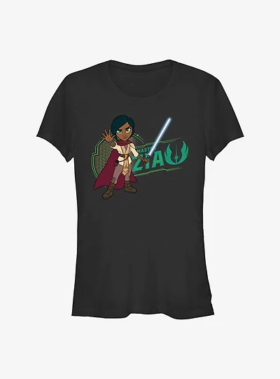 Star Wars: Young Jedi Adventures Master Zia Badge Girls T-Shirt