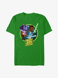 Star Wars: Young Jedi Adventures Initiates Lys Solay Kai Brightstar and Nubs T-Shirt