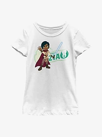 Star Wars: Young Jedi Adventures Master Zia Badge Youth Girls T-Shirt