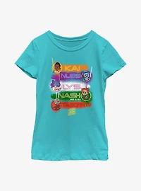 Star Wars: Young Jedi Adventures Names Stack Youth Girls T-Shirt