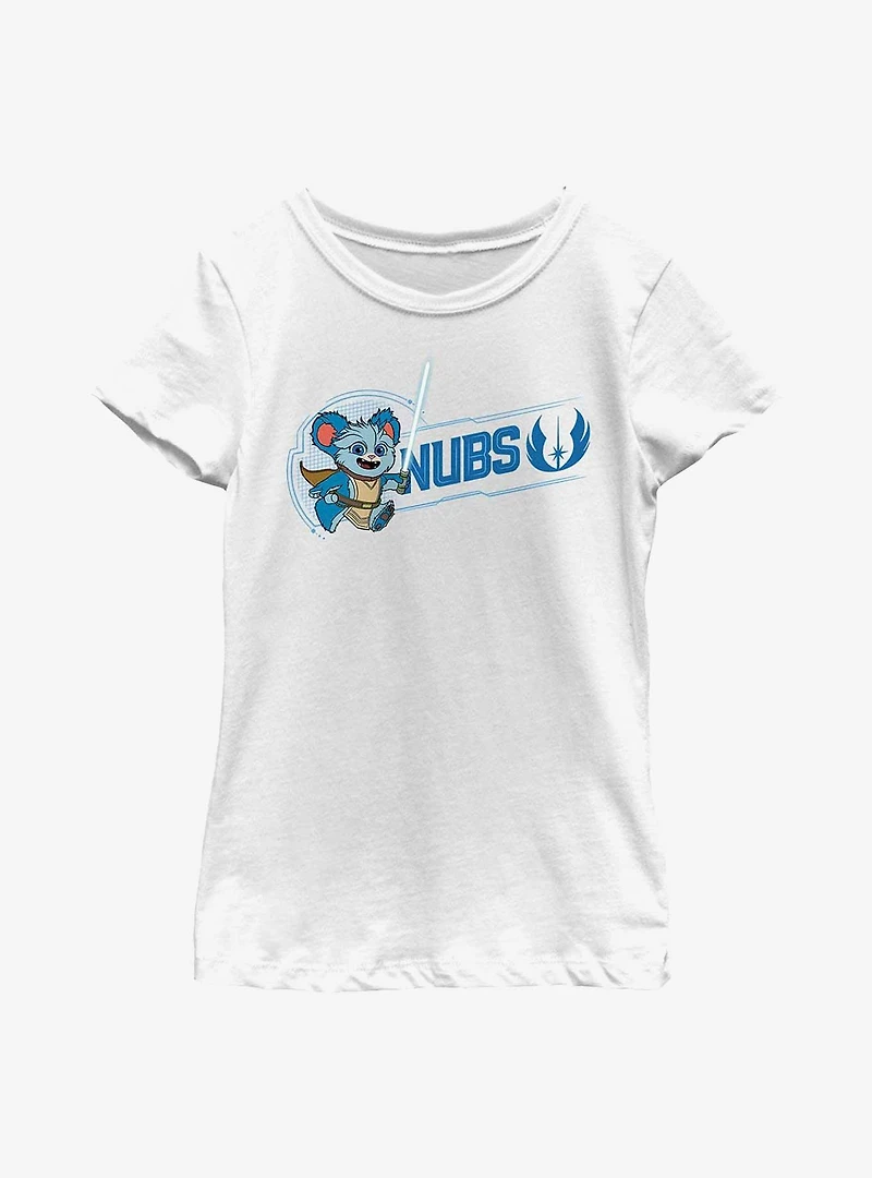 Star Wars: Young Jedi Adventures Nubs Badge Youth Girls T-Shirt