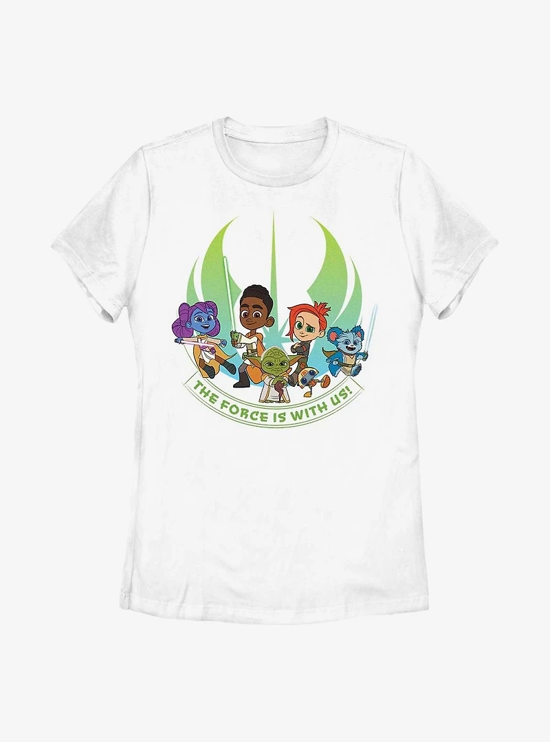 Star Wars: Young Jedi Adventures The Force Is With Us Womens T-Shirt