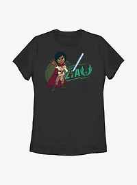 Star Wars: Young Jedi Adventures Master Zia Badge Womens T-Shirt