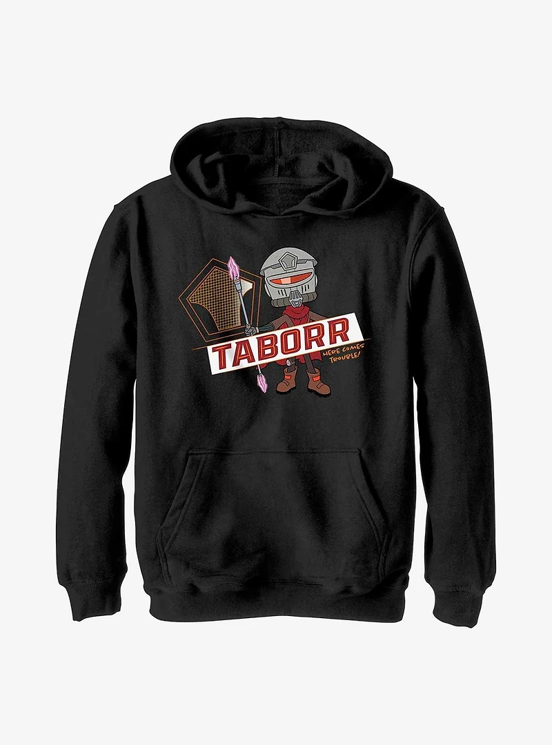 Star Wars: Young Jedi Adventures Taborr Here Comes Trouble Youth Hoodie
