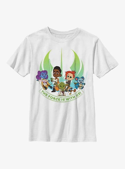 Star Wars: Young Jedi Adventures The Force Is With Us Youth T-Shirt