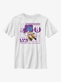 Star Wars: Young Jedi Adventures Lyz Solay Phrases Youth T-Shirt