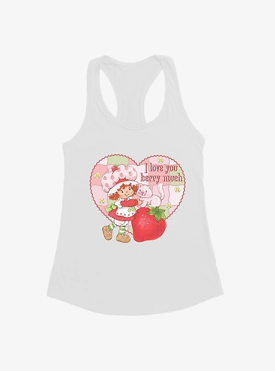 Strawberry Shortcake & Custard I Love You Berry Much Girls Tank Top